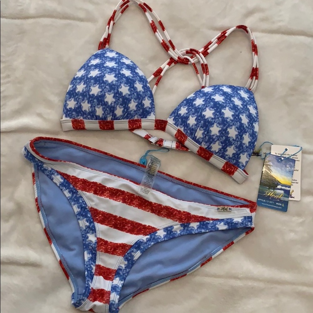 American flag patriot bikini